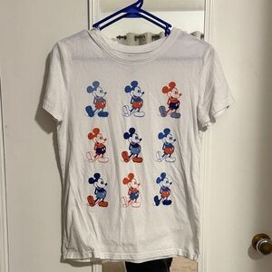 Disney T-Shirt with Mickey Mouse in Blue and Red
